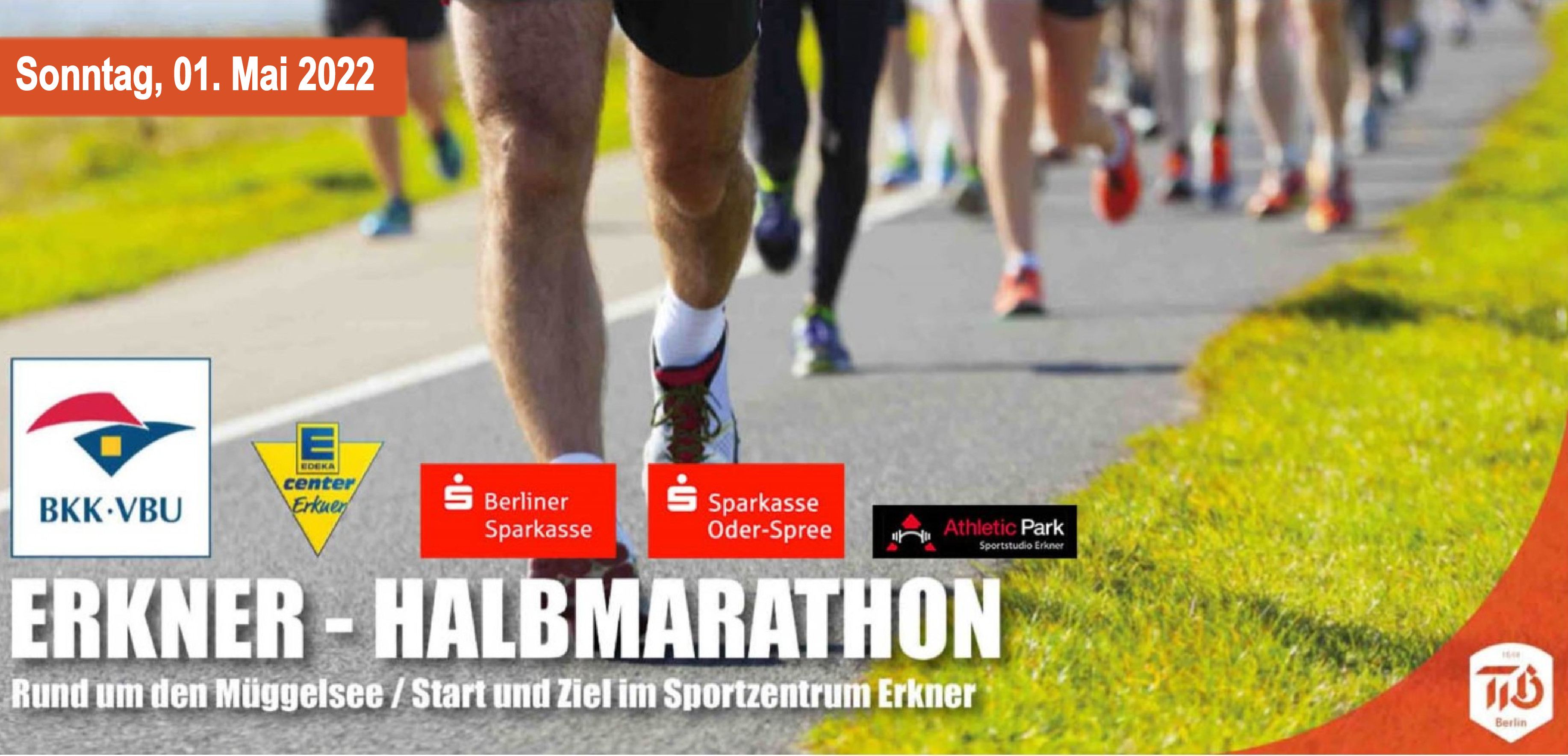 Event banner of 3. BKK VBU Erkner Halbmarathon - Rund um den Müggelsee